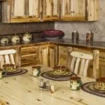Rustic Log kitchen
